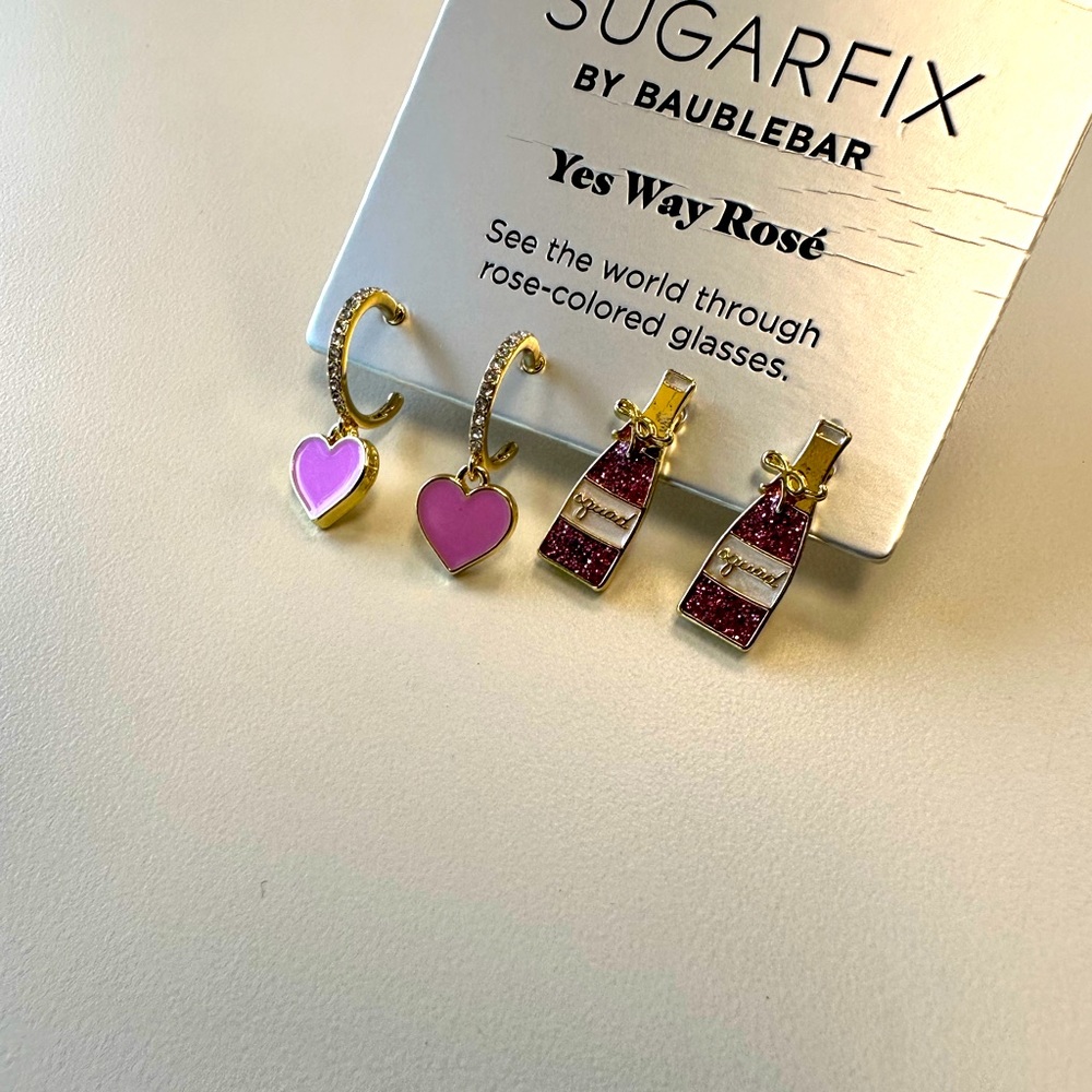 SugarFix By BaubleBar - Yes Way Rosé Earring Set
